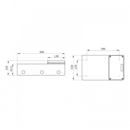 Gewiss modularer Sockel für vertikale feste Steckdosen GW66691 Gewiss modularer Sockel für vertikale feste Steckdosen GW66691