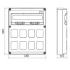 Gewiss 20-Modul-Schaltschrank mit 8 Flanschen für Industriesteckdosen GW68013N Gewiss 20-Modul-Schaltschrank mit 8 Flanschen für Industriesteckdosen GW68013N
