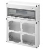 Gewiss 20-Modul-Schaltschrank mit 4 Flanschen für Industriesteckdosen GW68014N Gewiss 20-Modul-Schaltschrank mit 4 Flanschen für Industriesteckdosen GW68014N