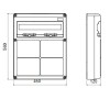 Gewiss 20-Modul-Schaltschrank mit 4 Flanschen für Industriesteckdosen GW68014N Gewiss 20-Modul-Schaltschrank mit 4 Flanschen für Industriesteckdosen GW68014N