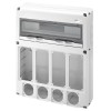 Gewiss 20-Modul-Schaltschrank mit 4+4 Flanschen für Industriesteckdosen GW68015N Gewiss 20-Modul-Schaltschrank mit 4+4 Flanschen für Industriesteckdosen GW68015N