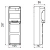 Gewiss 5-Modul-Schaltschrank mit 2 Flanschen für Industriesteckdosen GW68018N Gewiss 5-Modul-Schaltschrank mit 2 Flanschen für Industriesteckdosen GW68018N