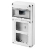 Gewiss 10-fach Schaltschrank mit 2 Flanschen für Industriesteckdosen GW68019N Gewiss 10-fach Schaltschrank mit 2 Flanschen für Industriesteckdosen GW68019N