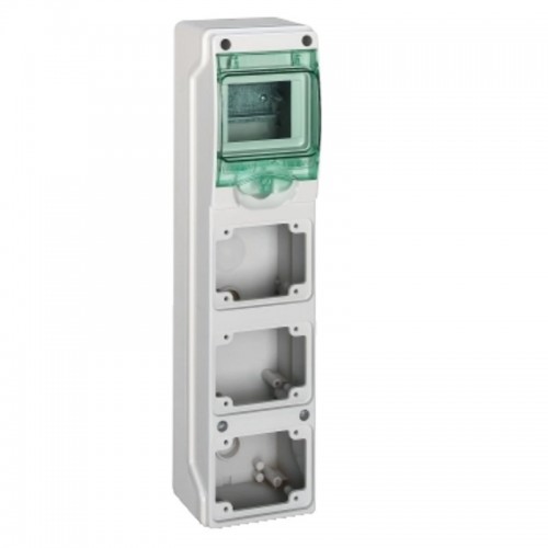 Schneider Industrieverteiler 4 Module für 3 Steckdosen Unterputz 10362 Schneider Industrieverteiler 4 Module für 3 Steckdosen Unterputz 10362