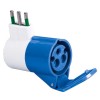 Fanton Industrieadapter mit italienischem Stecker und CEE 73000 Steckdose Fanton Industrieadapter mit italienischem Stecker und CEE 73000 Steckdose