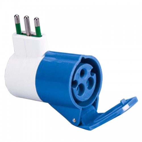Fanton Industrieadapter mit italienischem Stecker und CEE 73000 Steckdose Fanton Industrieadapter mit italienischem Stecker und CEE 73000 Steckdose