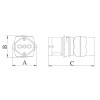 Fanton Industrieadapter mit Zweiweg-/Schuko- und CEE-Stecker 73090 Fanton Industrieadapter mit Zweiweg-/Schuko- und CEE-Stecker 73090