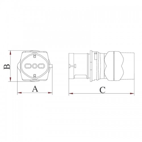 Fanton Industrieadapter mit Zweiweg-/Schuko- und CEE-Stecker 73090 Fanton Industrieadapter mit Zweiweg-/Schuko- und CEE-Stecker 73090