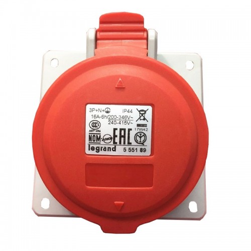 CEE Legrand Schrägsteckdose 3P+N+E 3X16A+NT 400V IP44 555189 CEE Legrand Schrägsteckdose 3P+N+E 3X16A+NT 400V IP44 555189
