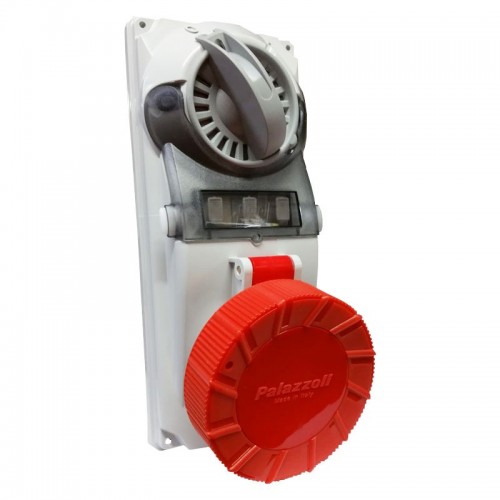 Palazzoli CEE-Industriesteckdose mit Verriegelung 3P+E 32A 400V IP67-Sicherung Palazzoli CEE-Industriesteckdose mit Verriegelung 3P+E 32A 400V IP67-Sicherung