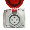 Palazzoli CEE-Industriesteckdose mit Verriegelung 3P+E 16A 400V IP55 Palazzoli CEE-Industriesteckdose mit Verriegelung 3P+E 16A 400V IP55