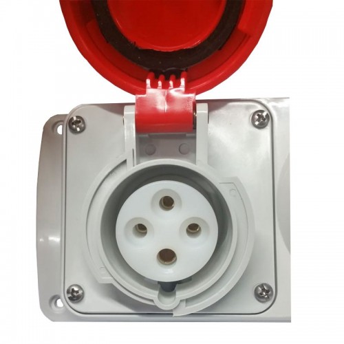 Palazzoli CEE-Industriesteckdose mit Verriegelung 3P+E 16A 400V IP55 Palazzoli CEE-Industriesteckdose mit Verriegelung 3P+E 16A 400V IP55