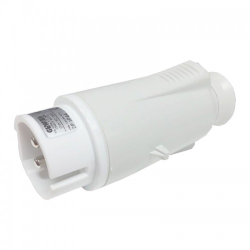 Gewiss mobiler Stecker 2P 16A IP44 weiß 40-50V GW60066 Gewiss mobiler Stecker 2P 16A IP44 weiß 40-50V GW60066