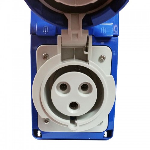 Gewiss vertikale verriegelte Steckdose 2P+E 32A IP67 GW66337N Gewiss vertikale verriegelte Steckdose 2P+E 32A IP67 GW66337N