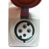 Schneider vertikale verriegelte Steckdose 3X32A+E 400V IP44 82046 Schneider vertikale verriegelte Steckdose 3X32A+E 400V IP44 82046