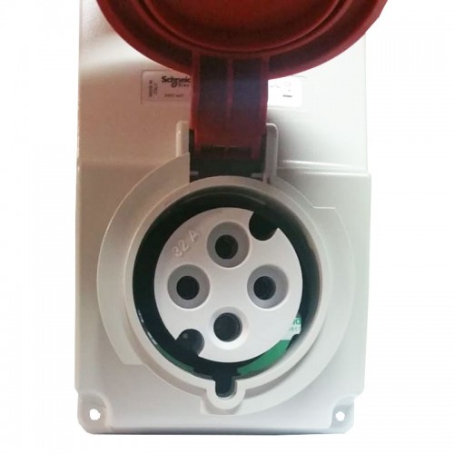 Schneider vertikale verriegelte Steckdose 3X32A+E 400V IP44 82046 Schneider vertikale verriegelte Steckdose 3X32A+E 400V IP44 82046