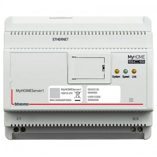 Bticino Server für die Verknüpfung von MyHome-Geräten MYHOMESERVER1 Bticino Server für die Verknüpfung von MyHome-Geräten MYHOMESERVER1