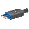 Gewiss gerader Schutzkontakt-Stecker 16A groß Farbe schwarz GW28006 Gewiss gerader Schutzkontakt-Stecker 16A groß Farbe schwarz GW28006