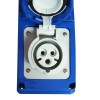 Gewiss vertikale Steckdose 2P+E 16A IP67 mit Verriegelung GW66326N Gewiss vertikale Steckdose 2P+E 16A IP67 mit Verriegelung GW66326N