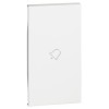 Abdeckung Bticino Living Now mit symbol glocke 2M weiss KW01M2D Abdeckung Bticino Living Now mit symbol glocke 2M weiss KW01M2D