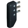 Bticino Schutzkontakt-Stecker anthrazit verstellbare Stifte 16A S2468TGE Bticino Schutzkontakt-Stecker anthrazit verstellbare Stifte 16A S2468TGE
