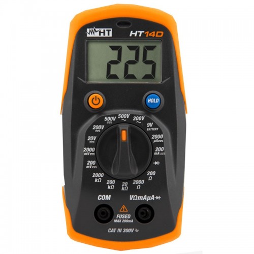 HT Italia digitales Kompakt-Taschenmultimeter HT14D HT Italia digitales Kompakt-Taschenmultimeter HT14D