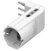 Bticino Eckadapter 2 zweiseitige Steckdosen 1 deutsche Steckdose und 16A Stecker weiß S3616DE Bticino Eckadapter 2 zweiseitige Steckdosen 1 deutsche Steckdose und 16A Stecker weiß S3616DE