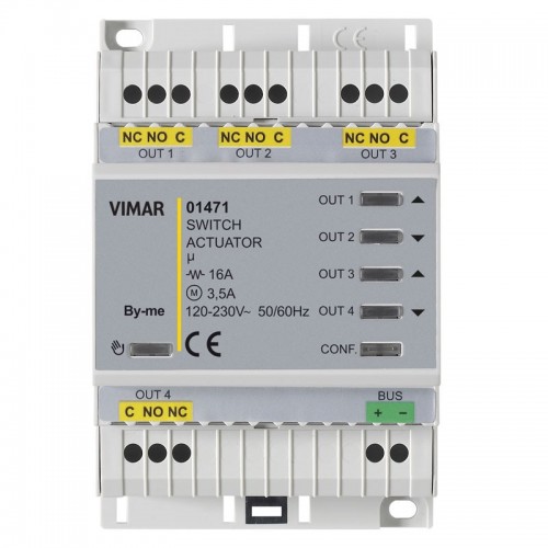 Vimar multifunktionaler Aktor für die Hausautomation 4 Relaisausgänge 01471 Vimar multifunktionaler Aktor für die Hausautomation 4 Relaisausgänge 01471