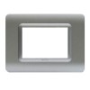 Ave Sistema 44 Platte Tecnopolymer 3 Module matt silber 44PY03AO Ave Sistema 44 Platte Tecnopolymer 3 Module matt silber 44PY03AO