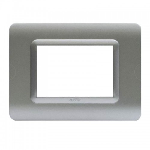 Ave Sistema 44 Platte Tecnopolymer 3 Module matt silber 44PY03AO Ave Sistema 44 Platte Tecnopolymer 3 Module matt silber 44PY03AO