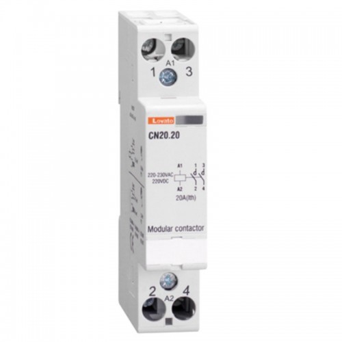 Lovato Modulschütz 20A AC1 2NO 220VAC 1 Modul CN2020220 Lovato Modulschütz 20A AC1 2NO 220VAC 1 Modul CN2020220