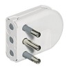 Bticino Raumsparstecker 16A weiß verstellbares Kabel S2496TAE Bticino Raumsparstecker 16A weiß verstellbares Kabel S2496TAE