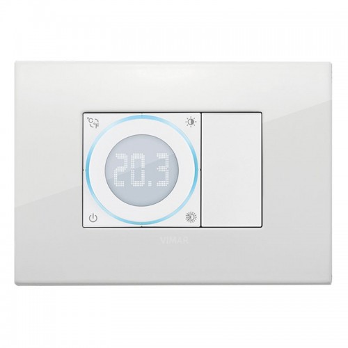 Vimar Drahtlos verbundener Thermostat IoT2M weiß 02973.B Vimar Drahtlos verbundener Thermostat IoT2M weiß 02973.B