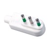 Fanton Italienischer Schutzkontakt-Stecker 2X16A+E weiß 80040 Fanton Italienischer Schutzkontakt-Stecker 2X16A+E weiß 80040