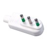 Fanton Italienischer abgewinkelter Schutzkontakt-Stecker 2X10A+T weiß 80030 Fanton Italienischer abgewinkelter Schutzkontakt-Stecker 2X10A+T weiß 80030