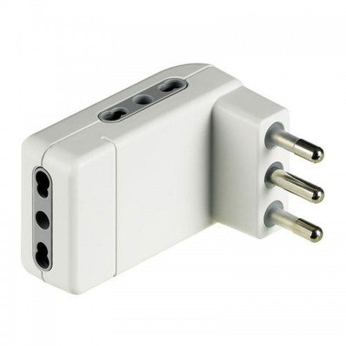 Bticino platzsparender Eckadapter 3 zweiseitige Steckdosen und 16A Stecker weiß S3606DE Bticino platzsparender Eckadapter 3 zweiseitige Steckdosen und 16A Stecker weiß S3606DE
