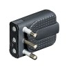 Bticino Eckstecker 2P+E 16A platzsparend grau S2466TGE Bticino Eckstecker 2P+E 16A platzsparend grau S2466TGE