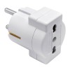 Unel Gewiss Adapter Stecker 2P+E 16A Deutsche Doppelenddose GW28415 Unel Gewiss Adapter Stecker 2P+E 16A Deutsche Doppelenddose GW28415