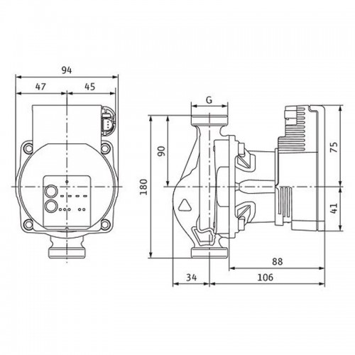 Wilo Varios Pico STG Umwälzpumpe mit Nassläufer 30/1-8-180 2 Zoll 180mm 4232745 Wilo Varios Pico STG Umwälzpumpe mit Nassläufer 30/1-8-180 2 Zoll 180mm 4232745