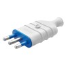 Gerader Schutzkontakt-Stecker Gewiss 16A groß Farbe weiß GW28005 Gerader Schutzkontakt-Stecker Gewiss 16A groß Farbe weiß GW28005