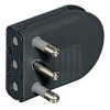 Bticino Raumsparstecker 10A anthrazit verstellbares Kabel S2495TGE Bticino Raumsparstecker 10A anthrazit verstellbares Kabel S2495TGE