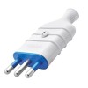 Gewiss gerader Schutzkontakt-Stecker 10A klein weiß GW28003 Gewiss gerader Schutzkontakt-Stecker 10A klein weiß GW28003