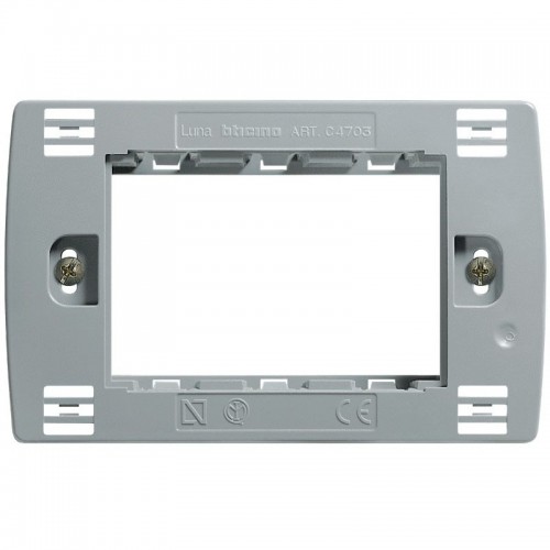 Bticino Luna Halterung 3 Module C4703 Bticino Luna Halterung 3 Module C4703