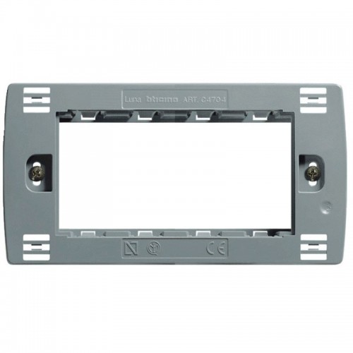 Bticino Luna Halterung für 4 Modulen C4704 Bticino Luna Halterung für 4 Modulen C4704