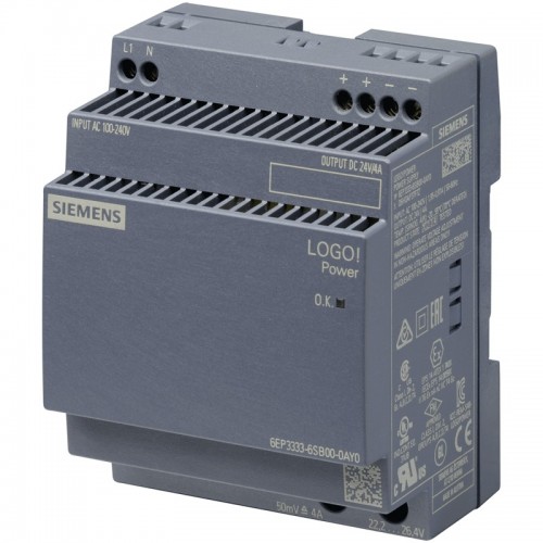 Siemens LOGO! POWER stabilisierte Stromversorgungseinheit 24 V/4 A 6EP33336SB000AY0 Siemens LOGO! POWER stabilisierte Stromversorgungseinheit 24 V/4 A 6EP33336SB000AY0
