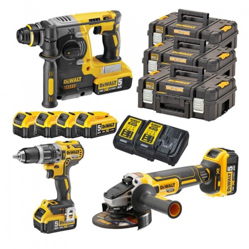 KIT DeWALT Bohrschrauber Schleifer 18V XR 5.0Ah DCK353P4T-IT KIT DeWALT Bohrschrauber Schleifer 18V XR 5.0Ah DCK353P4T-IT
