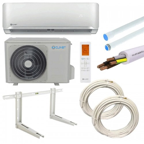 Clivet Essential 2 Klimaanlage 9000BTU 2,6 KW A++/A+ R32 mit Montage-KIT Clivet Essential 2 Klimaanlage 9000BTU 2,6 KW A++/A+ R32 mit Montage-KIT