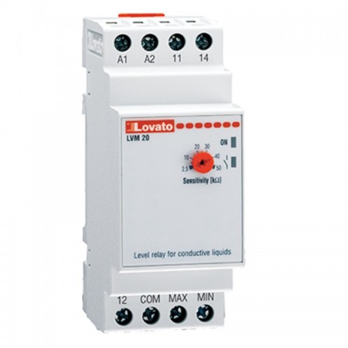 Lovato modulares Füllstandsrelais mit automatischer Rückstellung 24VAC LVM20A024 Lovato modulares Füllstandsrelais mit automatischer Rückstellung 24VAC LVM20A024