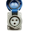 Palazzoli CEE-Industriesteckdose für Schaltschrank 2P+E 16A 230V IP66 Palazzoli CEE-Industriesteckdose für Schaltschrank 2P+E 16A 230V IP66