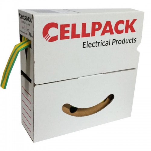 Cellpack Schrumpfschlauch 4.8/2.4 Gelb/Grün 10 Meter 127050 Cellpack Schrumpfschlauch 4.8/2.4 Gelb/Grün 10 Meter 127050